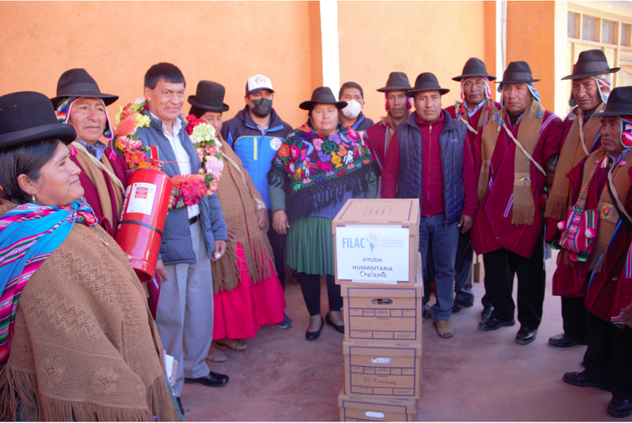 Ayuda Humanitaria: FILAC hace entrega de insumo médico y equipamiento para 16 centros de salud de cinco municipios del departamento de La Paz, Bolivia