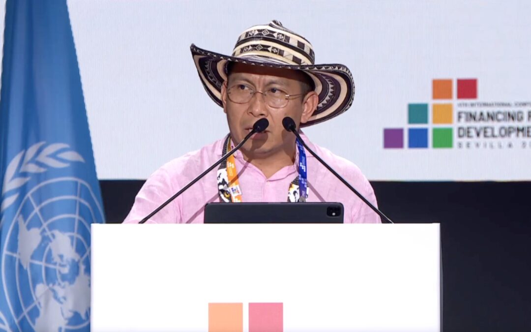 Dario Mejía, Secretario Técnico de FILAC, llama a una financiación sostenible e inclusiva durante la IV Conferencia Internacional sobre Financiación para el Desarrollo