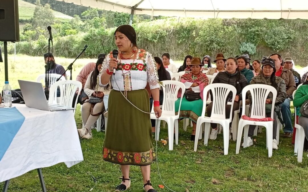 X Congreso de la UNOCIGS: Avanza la iniciativa de cosecha de aguas lluvias y remanentes en la comunidad Caluqui, Ecuador