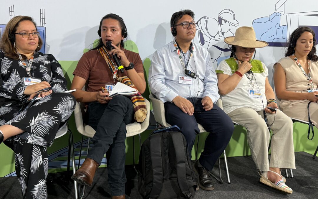 Juventudes indígenas fortalecen su incidencia en el debate sobre transición justa de la OIT en la COP 30