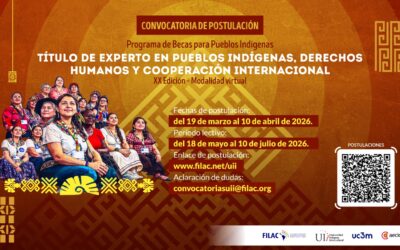 Becas 2026:  Título de Experto en Pueblos Indígenas, Derechos Humanos y Cooperación Internacional